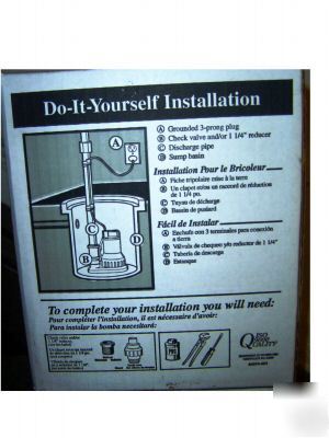 New wayne multi step 1/2 hp submersible pump. brand 