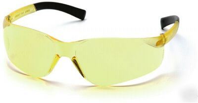 Pyramex mini ztek amber small safety glasses lot of 3