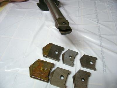 Spade drill holder 6 drills # 50 taper boring mill dril