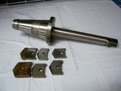 Spade drill holder 6 drills # 50 taper boring mill dril
