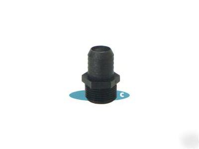  poly threaded pipe x hose barb 3/8MPT x 1/4
