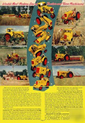 Minneapolis moline tractor brochure collection