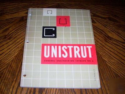 1970 unistrut general engineering catalog no. 6