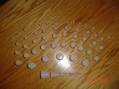 50 high temp silicone plugs for powder coating 5 sizes 