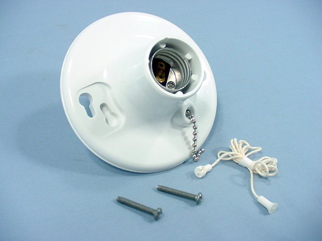 Leviton medium lampholder light socket pull chain