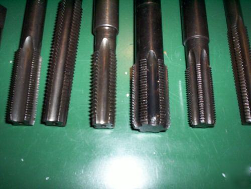 14 used machinist mechanic thread taps nice tools, tool