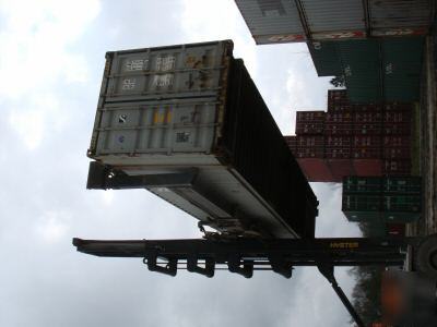 45' used hc shipping storage container houston, texas