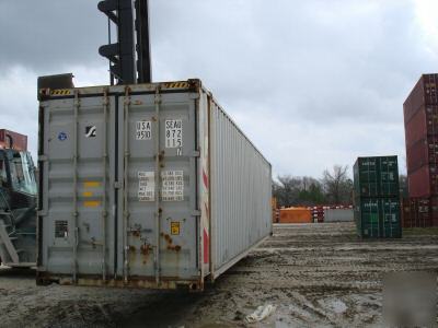 45' used hc shipping storage container houston, texas
