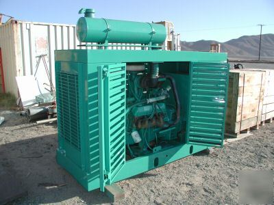 125 kva onan natural gas generator set, enclosed