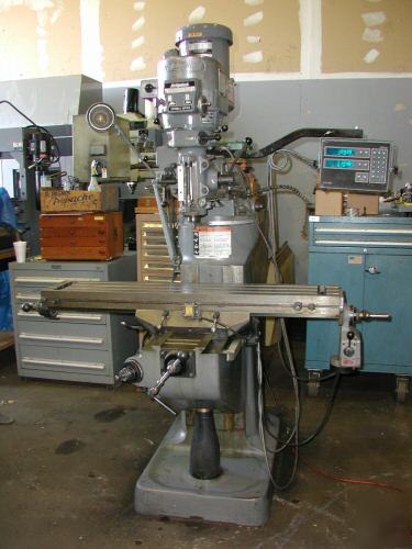 Bridgeport milling machine, late, clean & loaded 
