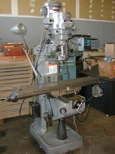 Bridgeport milling machine, late, clean & loaded 
