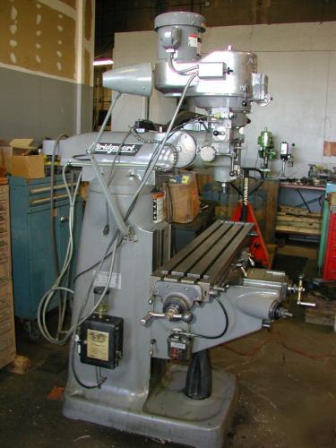 Bridgeport milling machine, late, clean & loaded 