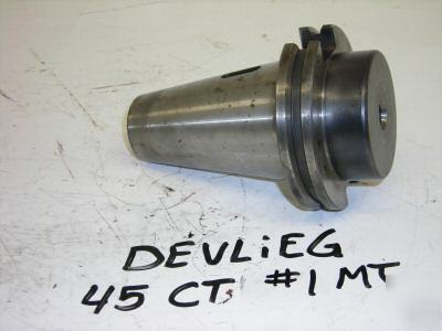 Cat ct cv 45 devlieg microbore #1 morse taper adapter