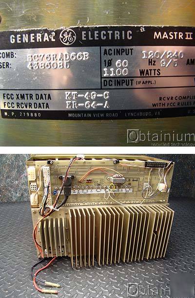 Ge mastr ii vhf SC76RAD66B w/ 110W amp