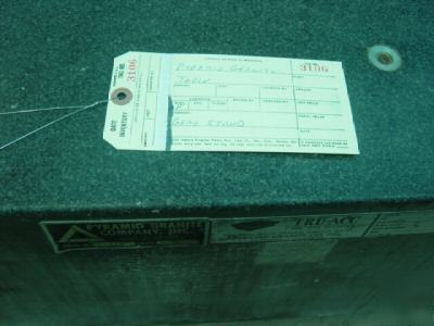 Granite surface plate with heavy metal stand 4FT x 12FT