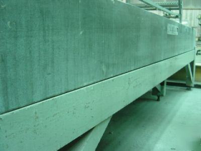 Granite surface plate with heavy metal stand 4FT x 12FT