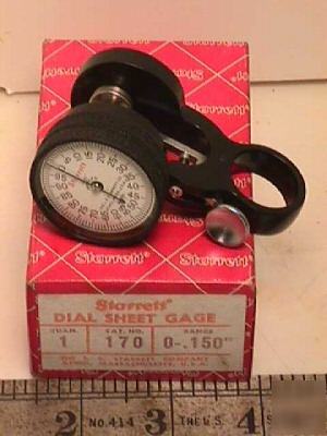 New starrett dial sheet gage 