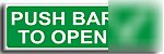 Push to open sign-semi rigid-600X200MM(sa-046-rt)