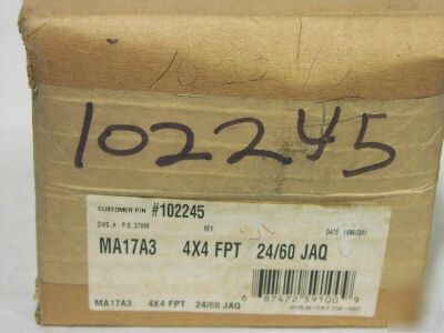 Sporlan MA17A3 4X4 fpt 24/60 solenoid valve 3742-09001