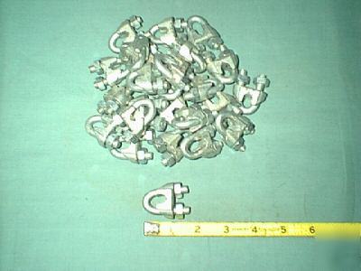 Wire rope clamps = 1/4