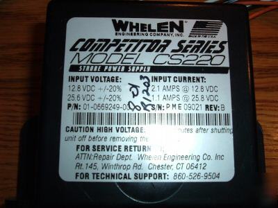 Fs-CS220 whelen power supply strobe two outlet 20 watt
