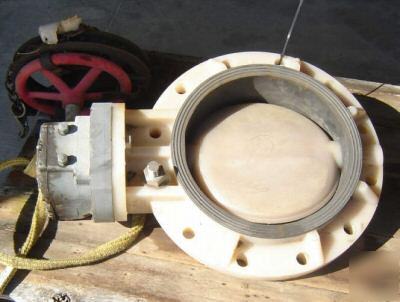 12â€ plastic af bf butterfly valve; manual (3958)