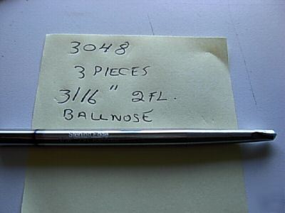 3/16 2 fl hi velocity ball mills lot 3048 2 lots of 1PC