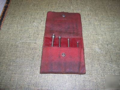 L. s. starrett small hole gauges set in case 829 a-d