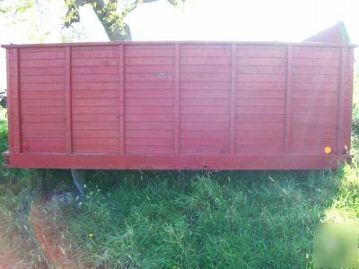 Wooden grain box ( box only)