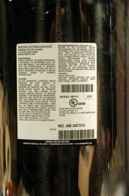 New badger fire extinguisher wp-61 ab-349313 16888 