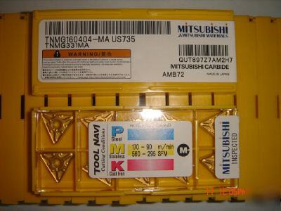 New 10 mitsubishi carbide inserts tnmg-331-ma US735 