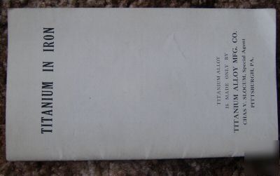 Sm old 1910 book titanium mfg.co.iron-slocum-pittsburgh