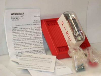 Wheelock mt-24-lsm-vfr multitone w/ strobe 15/75CD red