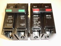1 20 amp and 1 30 amp 2 pole br cutler hammer breakers