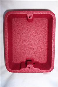 12 fire lite BG2R red pull station back box fire alarm
