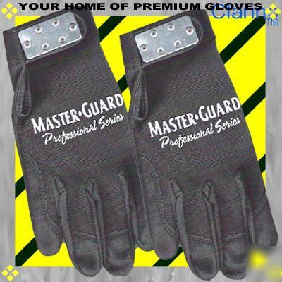2PR lg mechanic leather clarino work glove builder bike