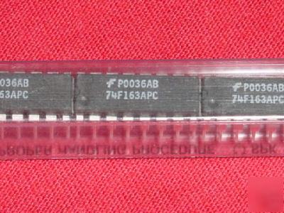 750 pcs. fairchild# 74F163APC, adv schottky 4BIT binary