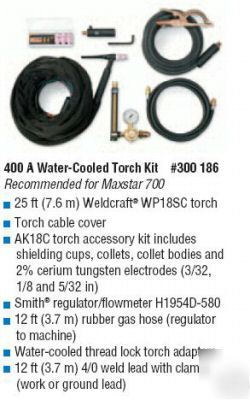 Miller tig torch pkg. - 400 amp water-cooled 300186