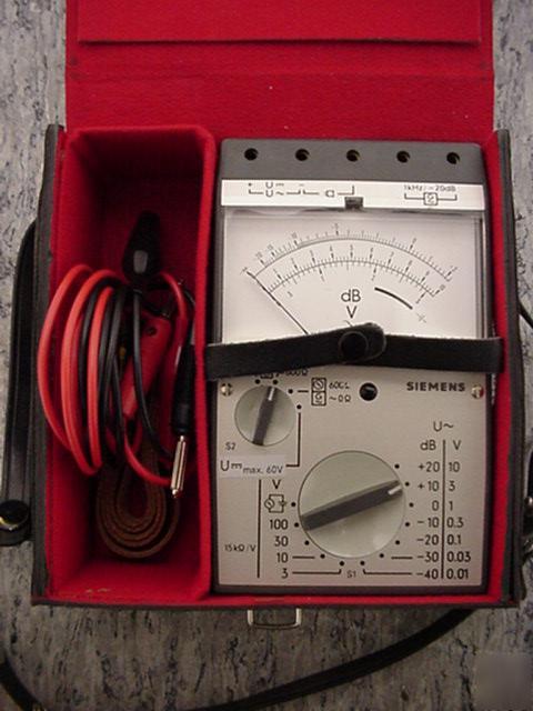 Siemens pegelmesser level meter 30HZ-20KHZ D2022 tested