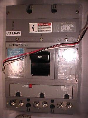 Siemens sentron JD63F400 circuit breaker with trip 300