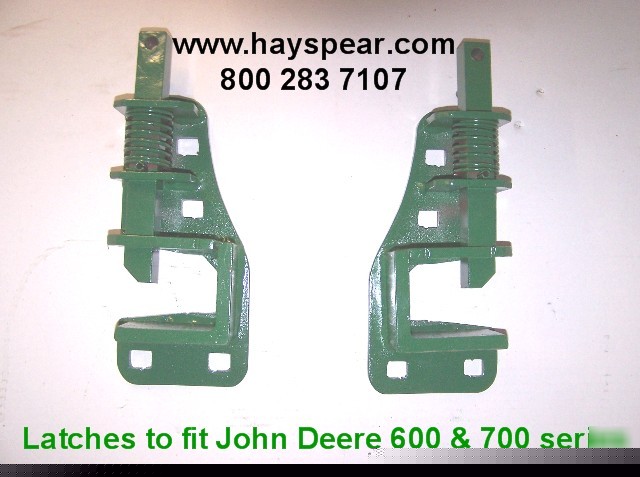 Spring latch to fit jd 600 & 700 series loaders pair 
