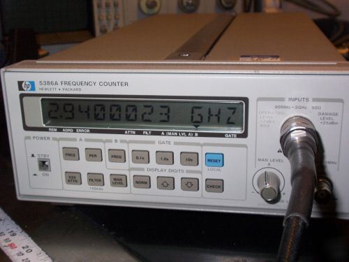 Hp agilent 5386A 10 hz to 3 ghz rf af frequency counter