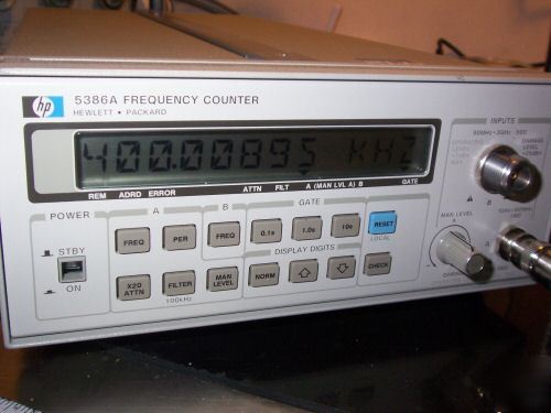 Hp agilent 5386A 10 hz to 3 ghz rf af frequency counter