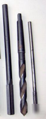 11 machinist drill bits, reamers. morse, p&w, etc.