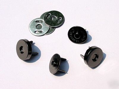14MM magnetic handbag closure black nickel 25 MSO14-bn