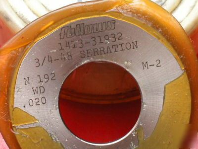 Fellows shaping CUTTER1413-31932 3/4-48 serrations