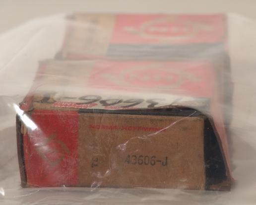 Norma hoffmann bearing 43606J lot of 2 