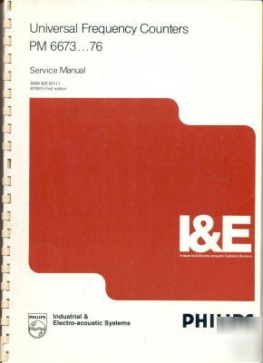Fluke philips PM6673 PM6676 PM6676 service manual