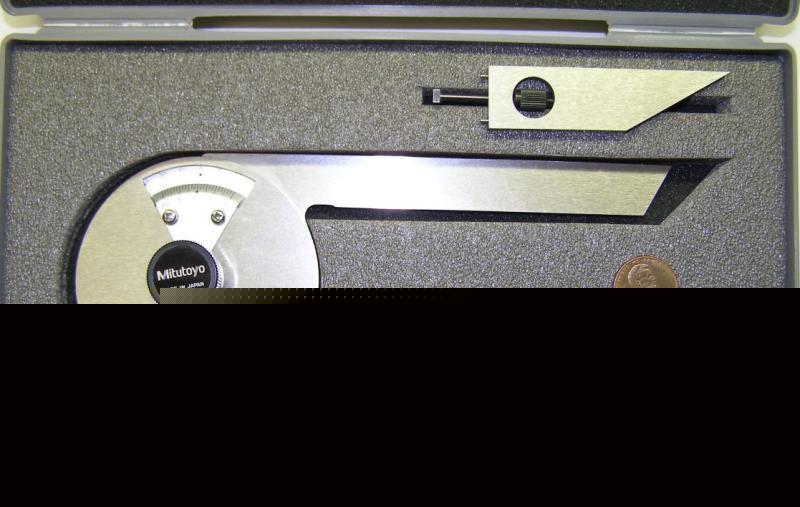 Mitutoyo 187-201 bevel protractor set...stainless