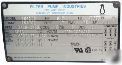 New penguin pump P5A 5 hp 